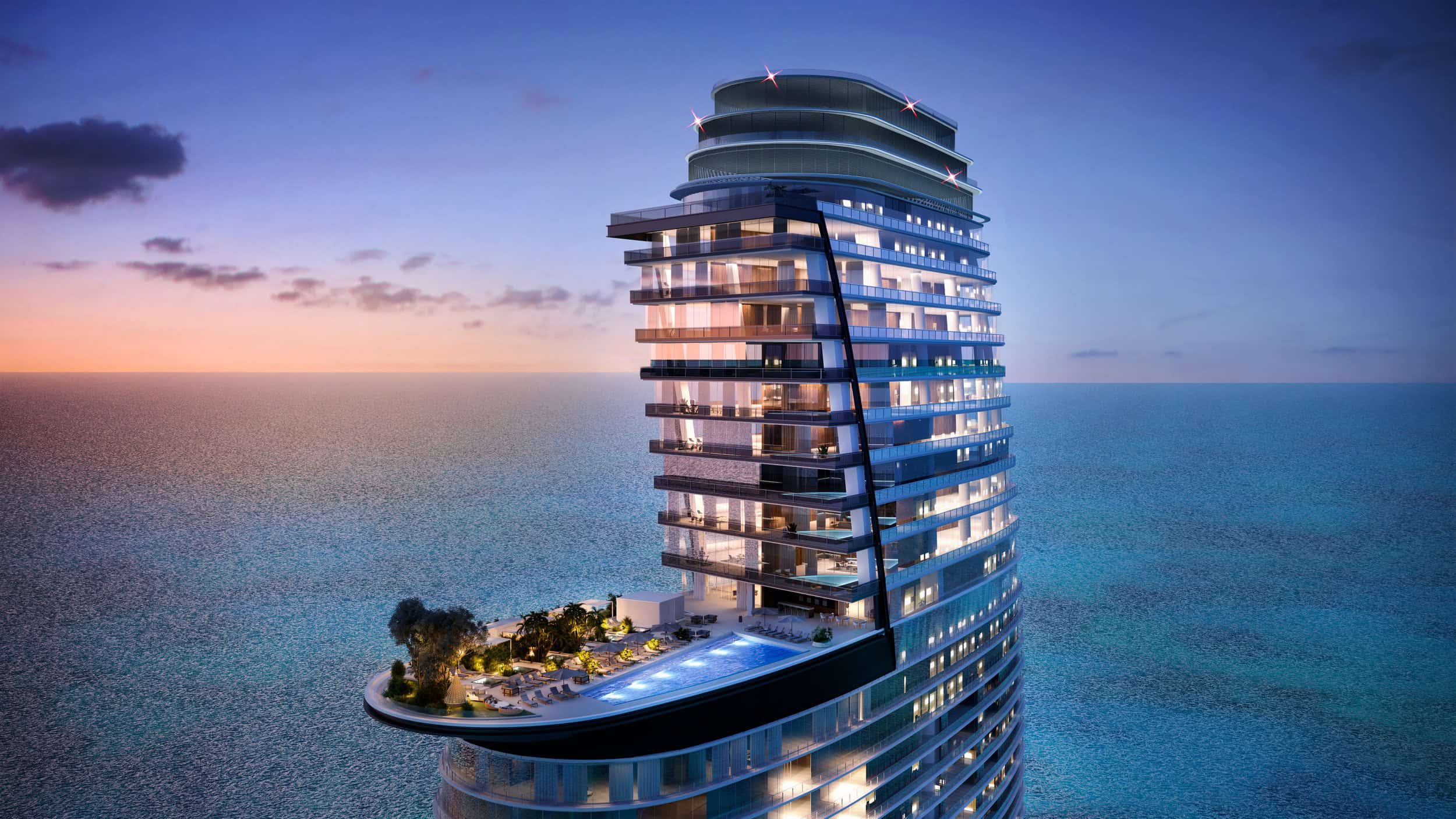Infinity Pool over Biscayne Bay.