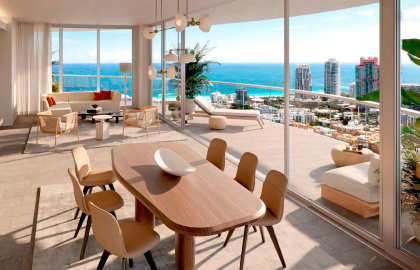 Condominium at 500 Alton Rd, Miami Beach, Florida 33139 Unit 4003 For Sale 3 Bedrooms 4 Bathrooms MLS# 1013 Price $6,900,000 3,599 Sqft