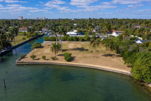 Miami's Best Waterfront Lot for sale front